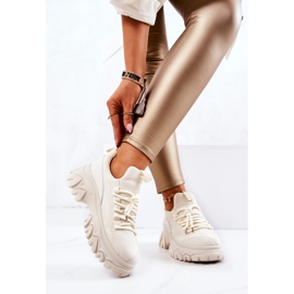 PS1 Dámská sportovní obuv Sneakers Světle béžová Miles béžový 2