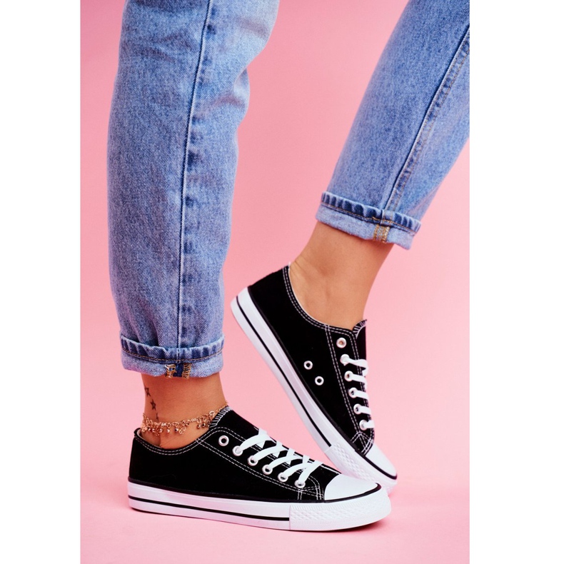 PS1 Černé tenisky Omerta s bílou podrážkou bílý černá 1