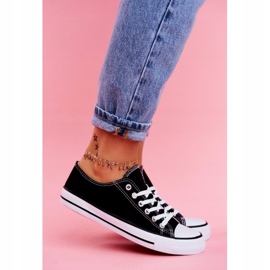 PS1 Černé tenisky Omerta s bílou podrážkou bílý černá 2