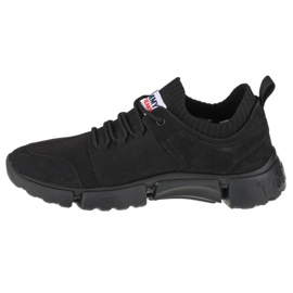 Boty Tommy Hilfiger Jeans Chunky Mono Sock Lea Trainers M EM0EM00679-BDS černý 1