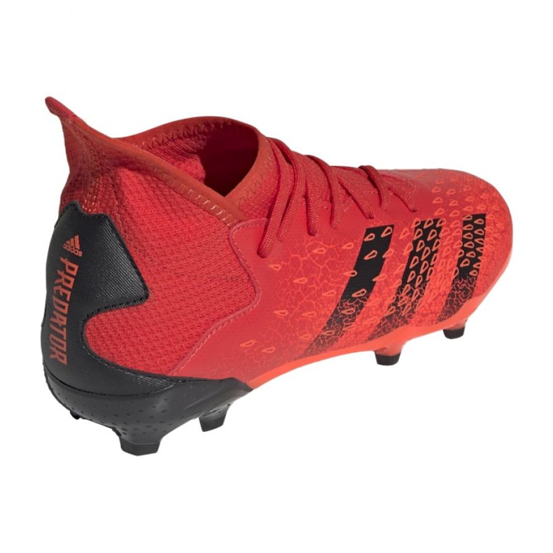 Kopačky Adidas Predator Freak.3 Fg Jr FY6282 pomeranče a červené 1