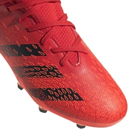 Kopačky Adidas Predator Freak.3 Fg Jr FY6282 pomeranče a červené 3 Kopačky Adidas Predator Freak.3 Fg Jr FY6282 pomeranče a červené 3