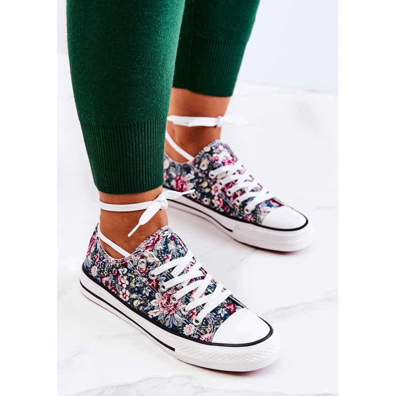 FS2 Nízké Tenisky Se Zelenými Květy Desiree zelená 2 FS2 Nízké Tenisky Se Zelenými Květy Desiree zelená 2