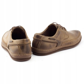 Polbut Kožené pánské boty J44PŁ hnědé hnědý 4