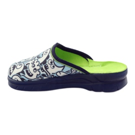 Dětské boty Befado barvící pantofle bílý námořnická modř modrý 2