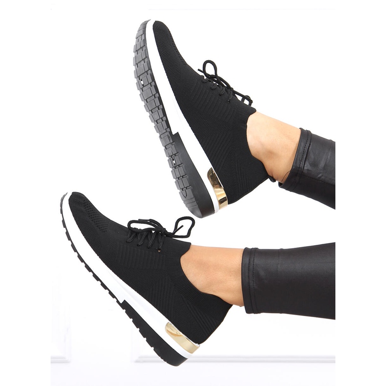 Ponožkové sportovní boty Welo Black černá 1 Ponožkové sportovní boty Welo Black černá 1