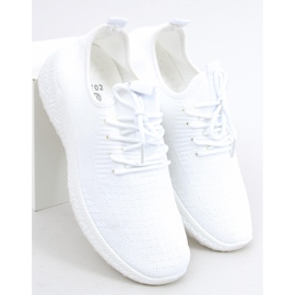 Sportovní boty Querro White ponožky bílý 4