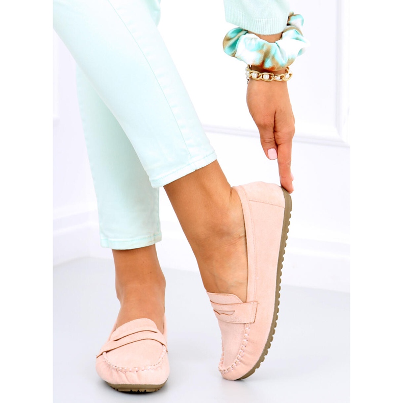 BM Dámské mokasíny Rello Pink růžový 1 BM Dámské mokasíny Rello Pink růžový 1