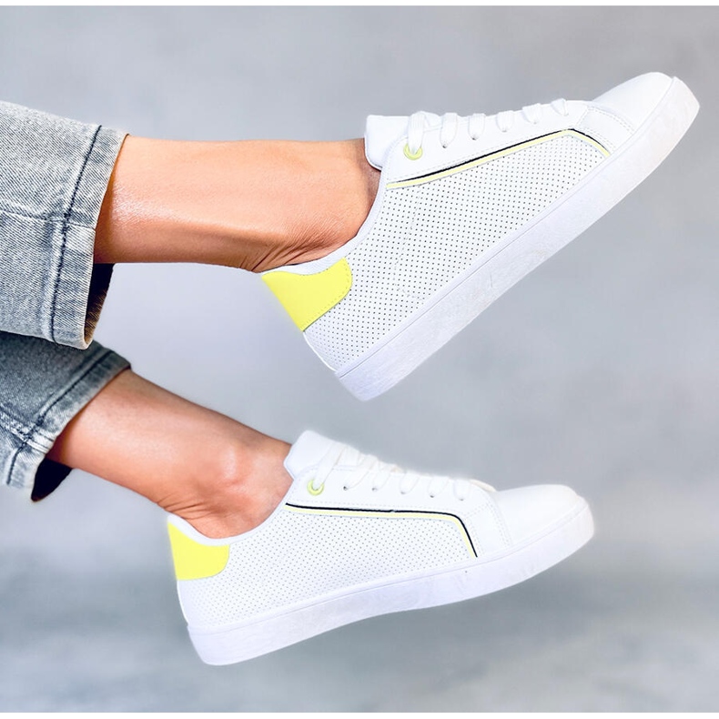 Dámské tenisky Volve BÍLÉ / ZELENÉ bílý 2