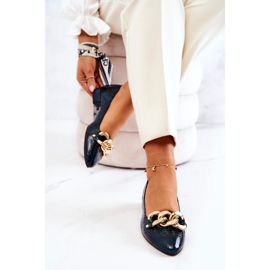 PA2 Lakované kožené lodičky z hadí kůže Green Elissabeth černá 1