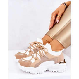 FS2 Sportovní obuv Tenisky Ponožky Béžová a bílá Colleen béžový bílý 1