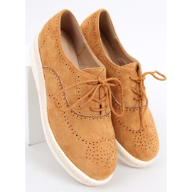 Dámské boty espadrilky Apia Camel hnědý 1