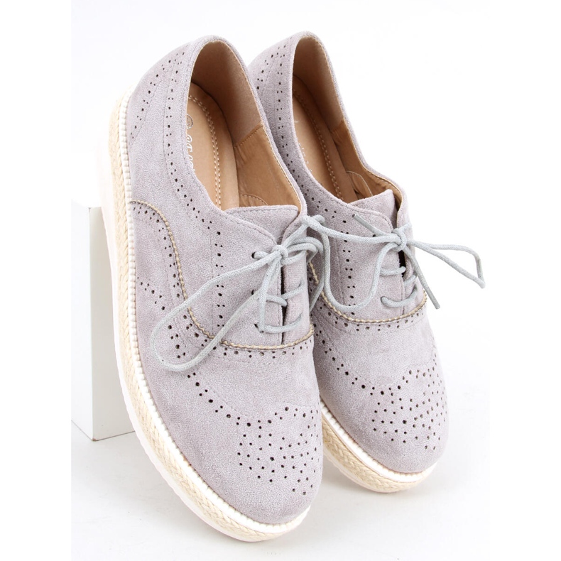 Dámské boty espadrilky Apia Grey šedá 1