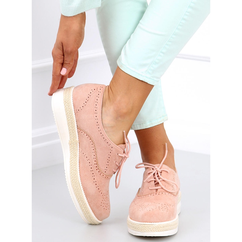 Dámské boty espadrilky Apia Pink růžový 2 Dámské boty espadrilky Apia Pink růžový 2