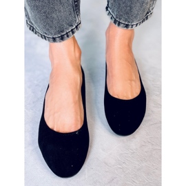 Prolamované baleríny Ameli Black černý 1