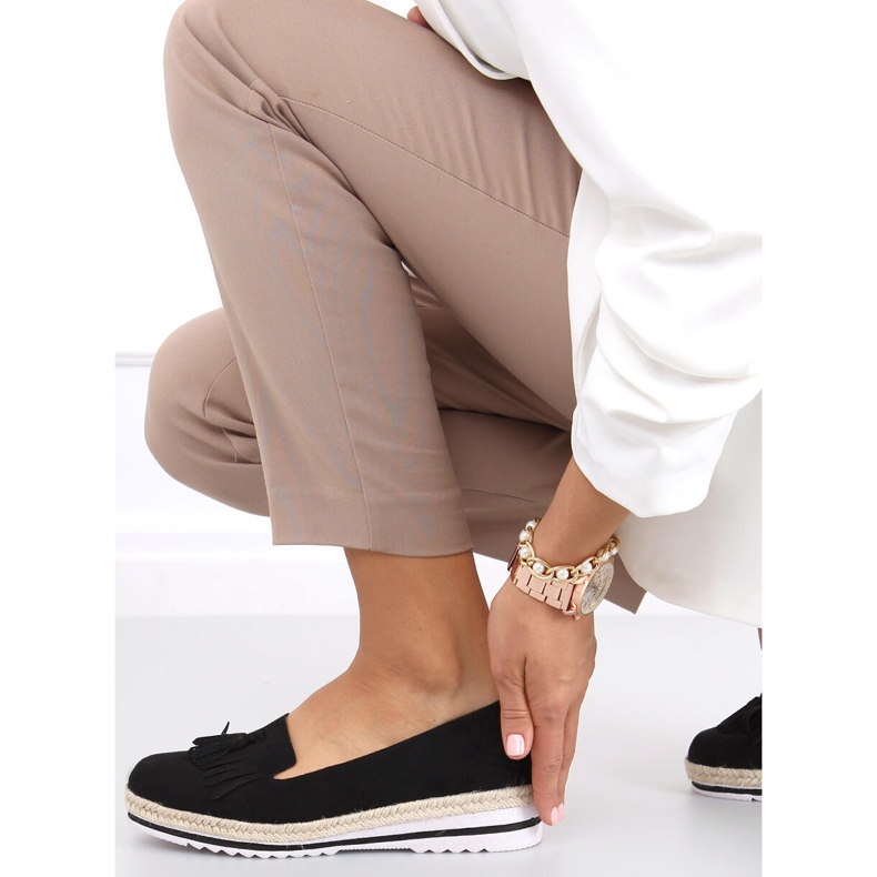 Dámské mokasíny, espadrilky Hilma Black černý 2