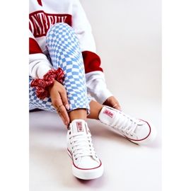 Vysoké kožené tenisky Big Star JJ274132 Bílé bílý 1