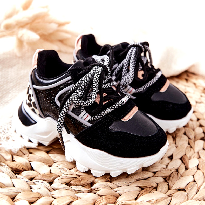 FR1 Dětské sportovní boty Tenisky Black Rommie černá vícebarevný 5