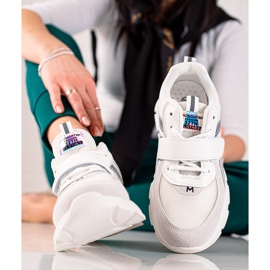 TRENDI Sportovní Tenisky Se suchým zipem šedá 2 TRENDI Sportovní Tenisky Se suchým zipem šedá 2