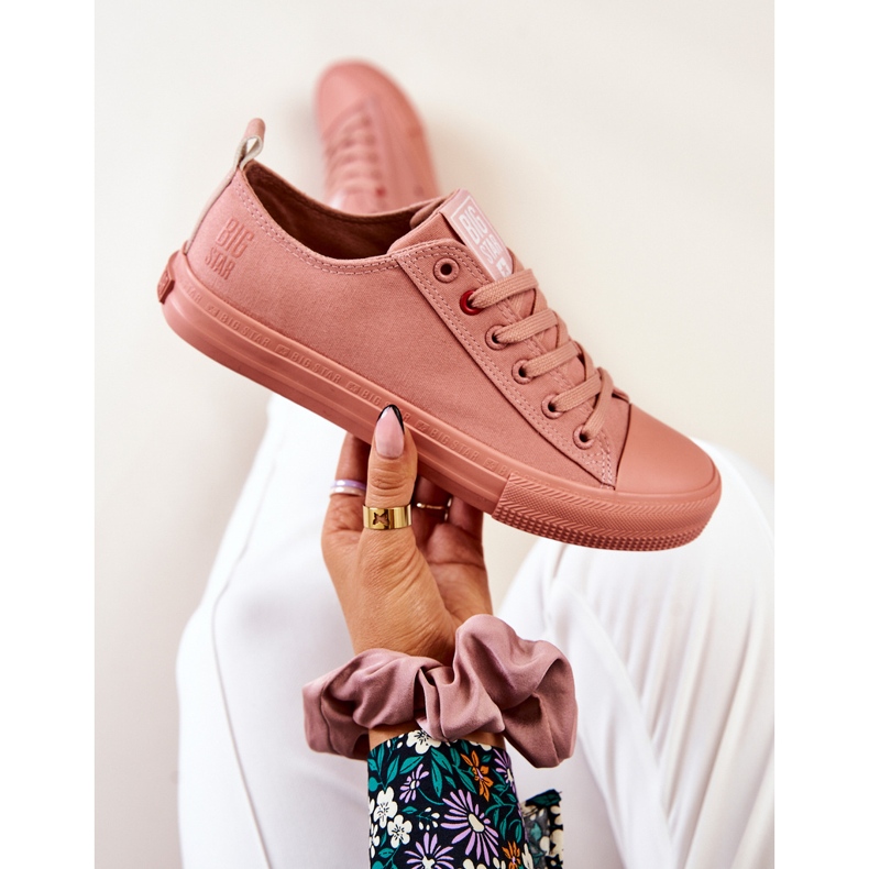 Nízké tenisky Big Star JJ274005 Tmavě růžové růžový 2