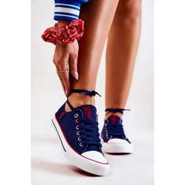 Dámské tenisky Big Star JJ274121 Námořnická modrá modrý 2