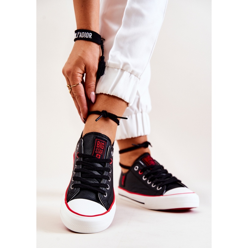 Kožené tenisky Big Star JJ274129 Black černá 1