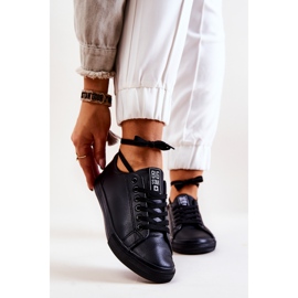 Kožené tenisky Big Star JJ274312 Black černá 2