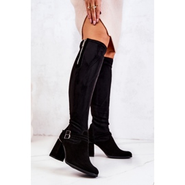 PA2 Semišové černé boty Arianne černá 1