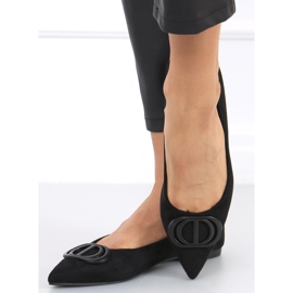 Arte Black baleríny s mandlovou špičkou černá 2 Arte Black baleríny s mandlovou špičkou černá 2