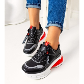 Černé dámské tenisky Barbo černá šedá 1 Černé dámské tenisky Barbo černá šedá 1