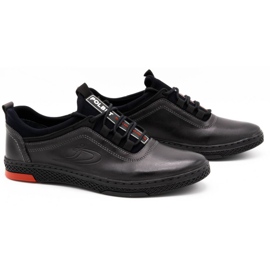 Polbut Pánská ležérní kožená obuv K24, šedá 2