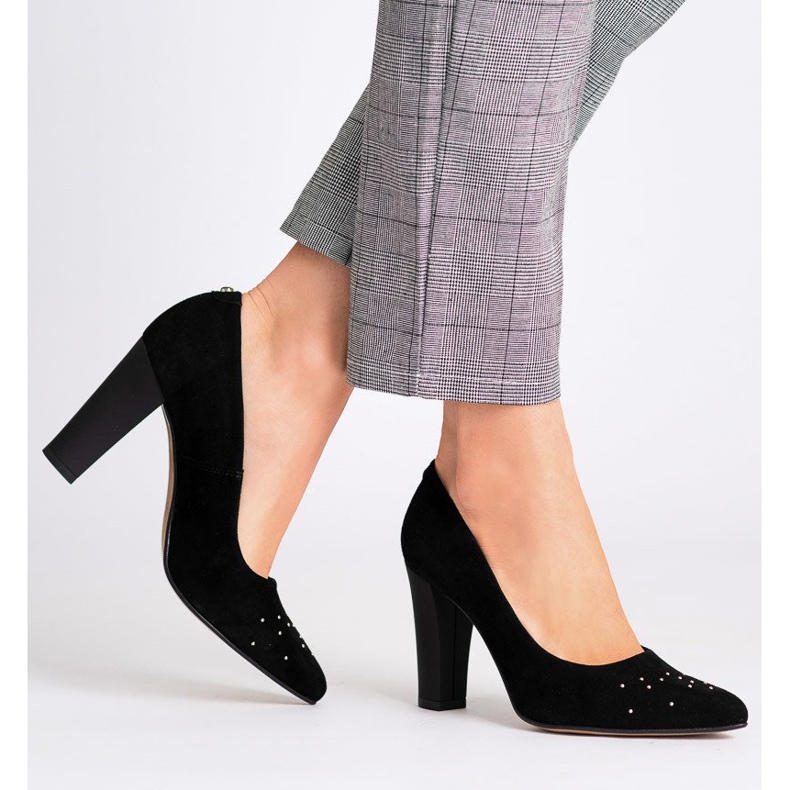 Marco Shoes Černá čerpadla 1007P s tryskami 2