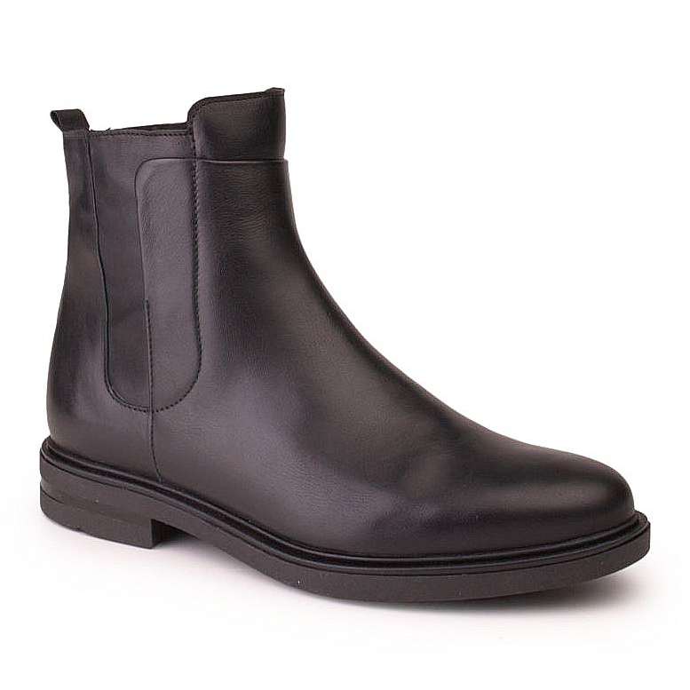 Marco Shoes Lehké boty s plochým spodkem z černé kůže černý 1