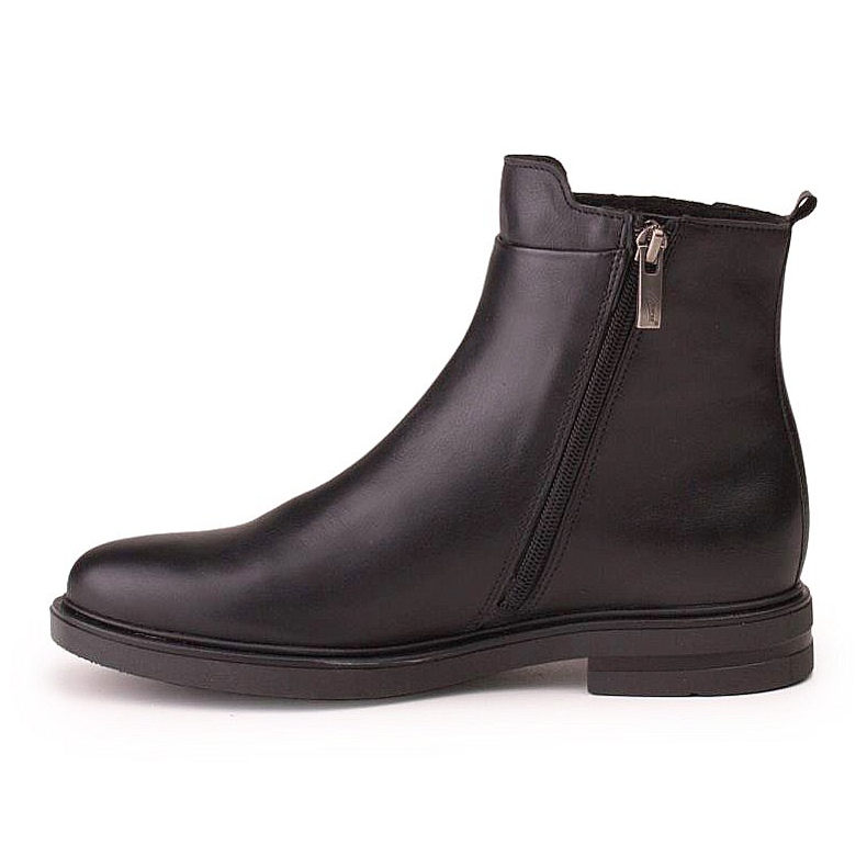 Marco Shoes Lehké boty s plochým spodkem z černé kůže černý 2