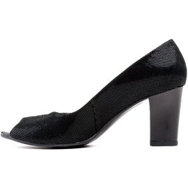 Marco Shoes Černé lodičky 316P s praktickým střihem na přední straně černý 2