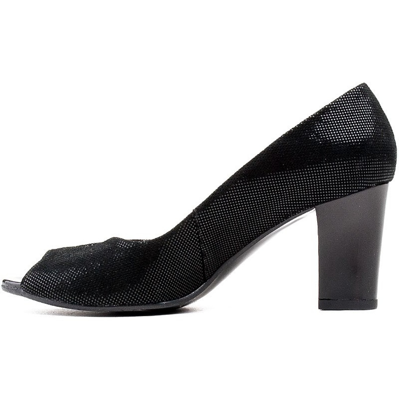 Marco Shoes Černé lodičky 316P s praktickým střihem na přední straně černý 2