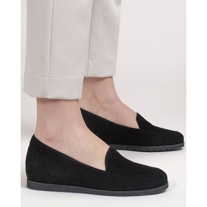 Marco Shoes Pohodlné nízké boty 1595P na klínku černá 1