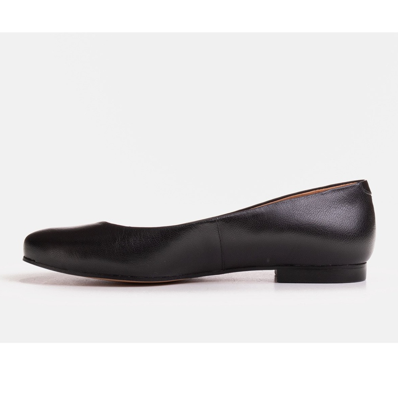 Marco Shoes Balerínky z černé zrnité kůže černý 1