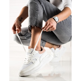 TRENDI Stylové tenisky s třpytkami bílý 2