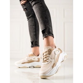 Marquiz Módní tenisky béžový hnědý 1