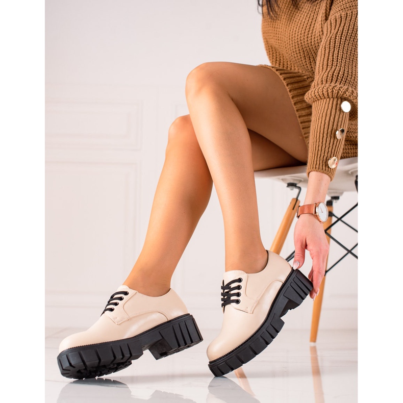 Béžové boty na platformě La.Fi béžový 1