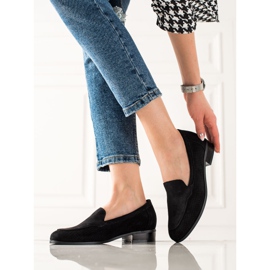 Vinceza Prolamované semišové boty černá 1