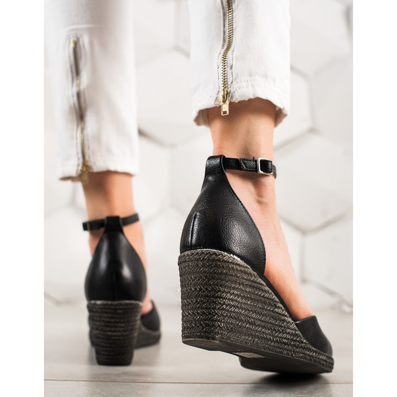 W. Potocki Sandály Lodičky Na Koturnie Potocki černá 1