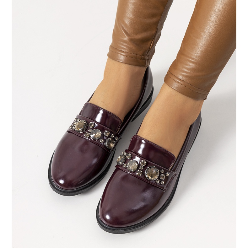 Kaštanové mokasíny Shinn červené vícebarevný 1