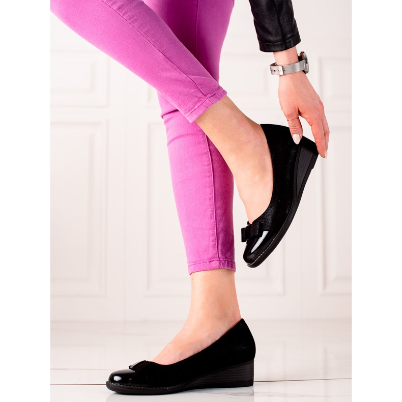 Lodičky s brokátem Vinceza černý 2