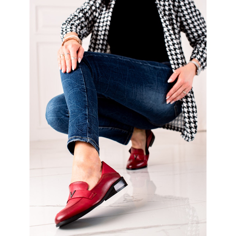 Klasické červené boty VINCEZA 1