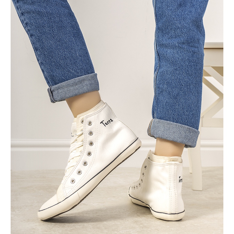 # poškozené # Torna dámské bílé kotníkové tenisky # POŠKOZENÉ # bílý 2