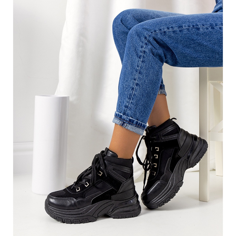 Černé tenisky od Muncy černá 1