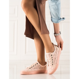 Prolamované dámské tenisky Big Star JJ274059 růžový 1