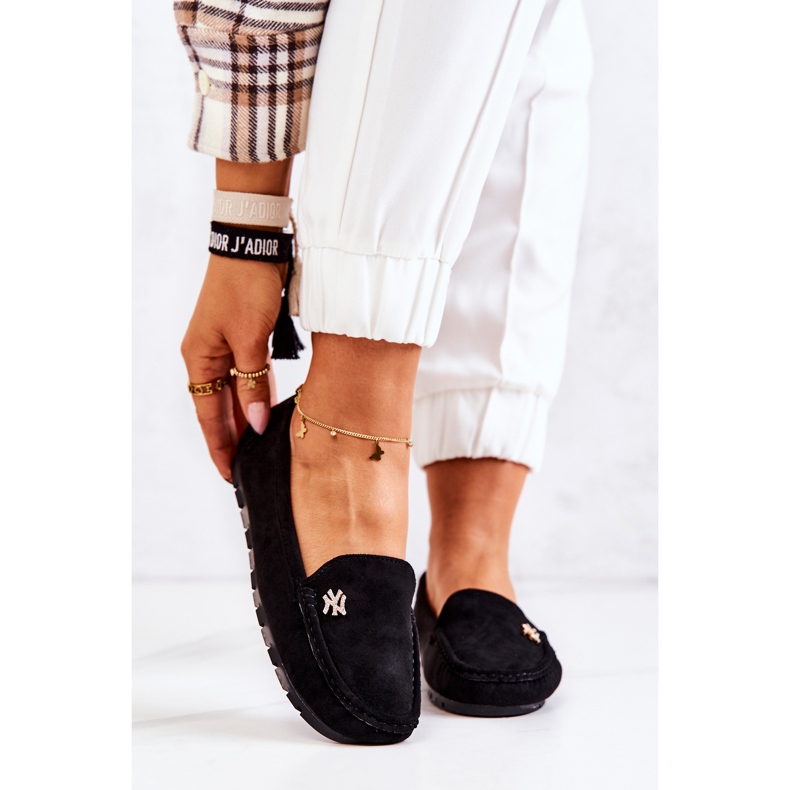 PS1 Dámské černé semišové mokasíny Madelyn černá 2